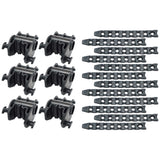 Stay Put Cradle (6 Pcs) & Rubber Strap Kit (12 Pcs) - Hitch Mount Bicycle Car Rack Accessories for 1-1/4" & 2" Truck Hitch - Fits 1" Diameter Tubes