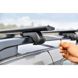 Raised Side Rail Foot Pack for Thule Aeroblade, WingBar, Square Bar (4 Pack) - Fits Vehicles with Raised Side Rails