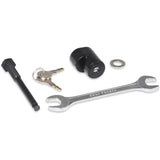 Hitch Lock Bolt Replacement with Anti-Rattle Device & One-Key Lock Cylinder for Thule Bike Racks and Carriers - Black